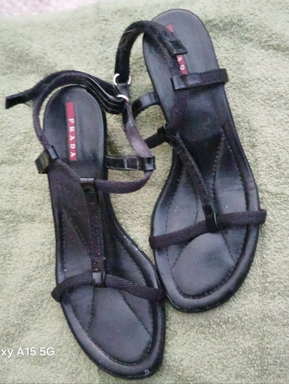 💃 Prada Black Strappy Sandals